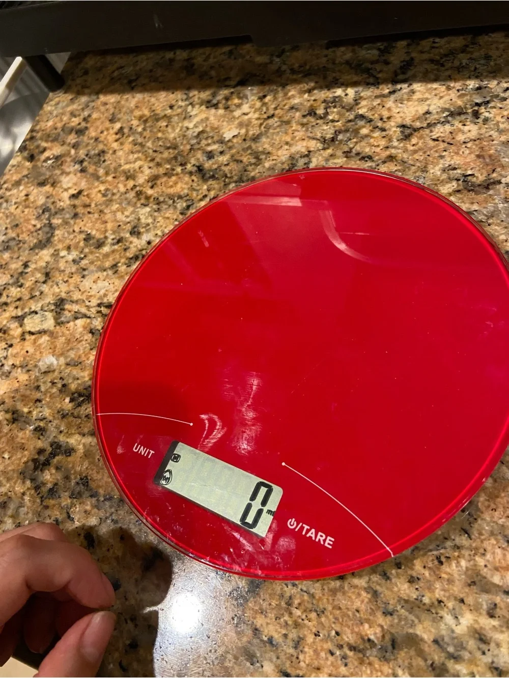 Digital Kitchen Scale in Red